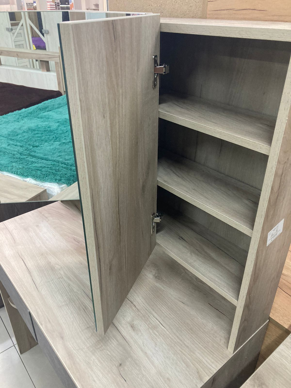 Стол макияжный Дакота серый крафт/тиз серый