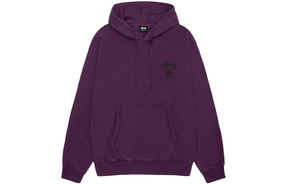 Худи Stussy FW23 SKULL & BONES HOODIE PIGMENT DYED, 1924943