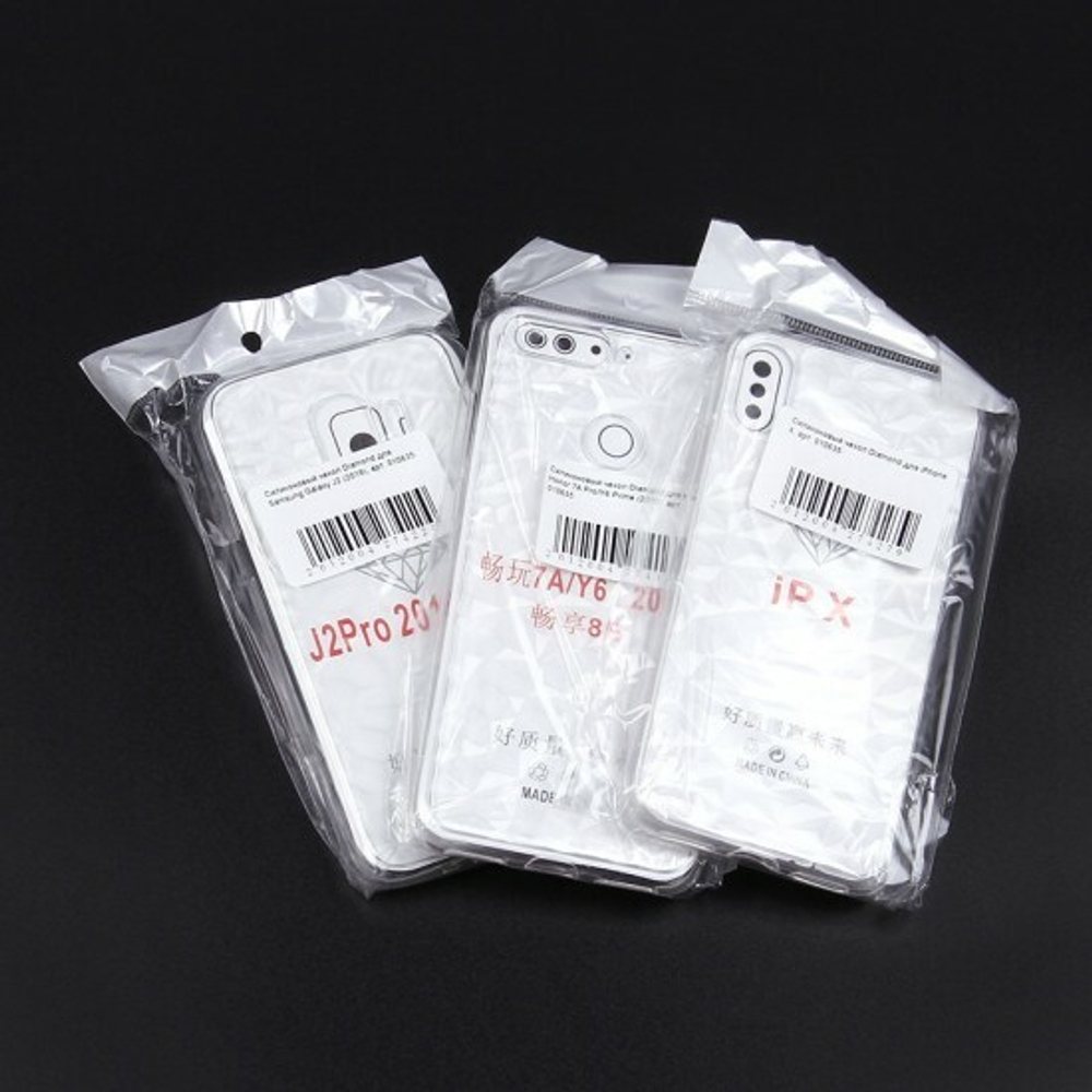 Силиконовый чехол Diamond для Samsung Galaxy A6 (2018), 010635