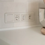 Рамка на 4 поста Stream (перламутровый) W0042113