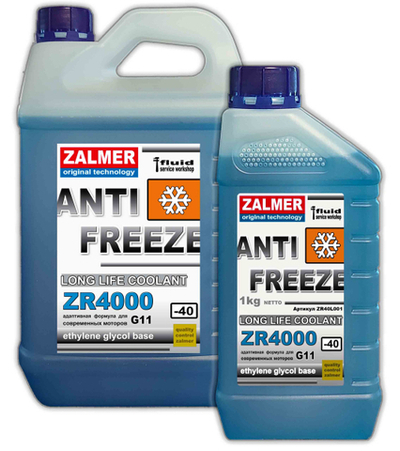 Антифриз ZALMER ZR4000 LLC G11 (синий) 20кг