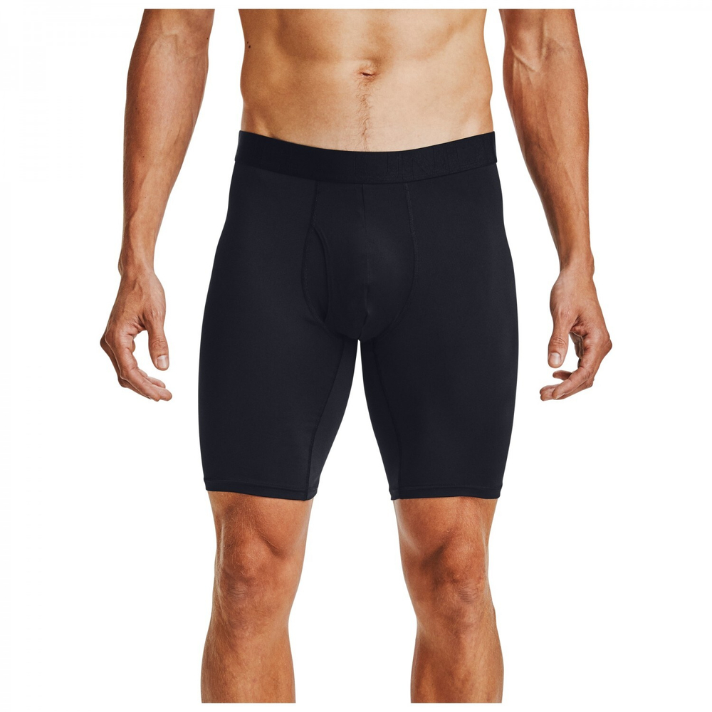 Мужские спортивные боксеры Under Armour Men's UA Tech Mesh 9in Boxerjock 2-Pack - черный