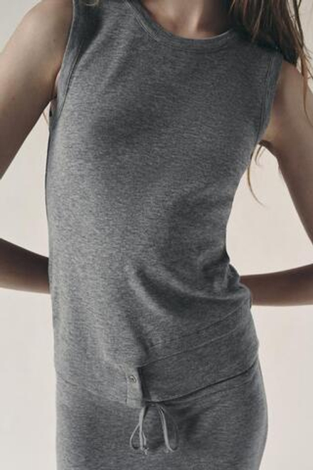 ZARA ТОП ИЗ 100% ШЕРСТИ, СЕРЫЙ С МЕЛАНЖЕВЫМ ЭФФЕКТОМ
