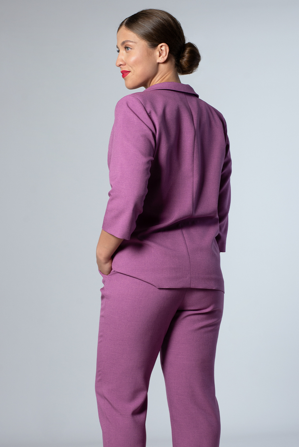 Жакет женский 3288АПА, пепельная роза #38ПРо043288АП