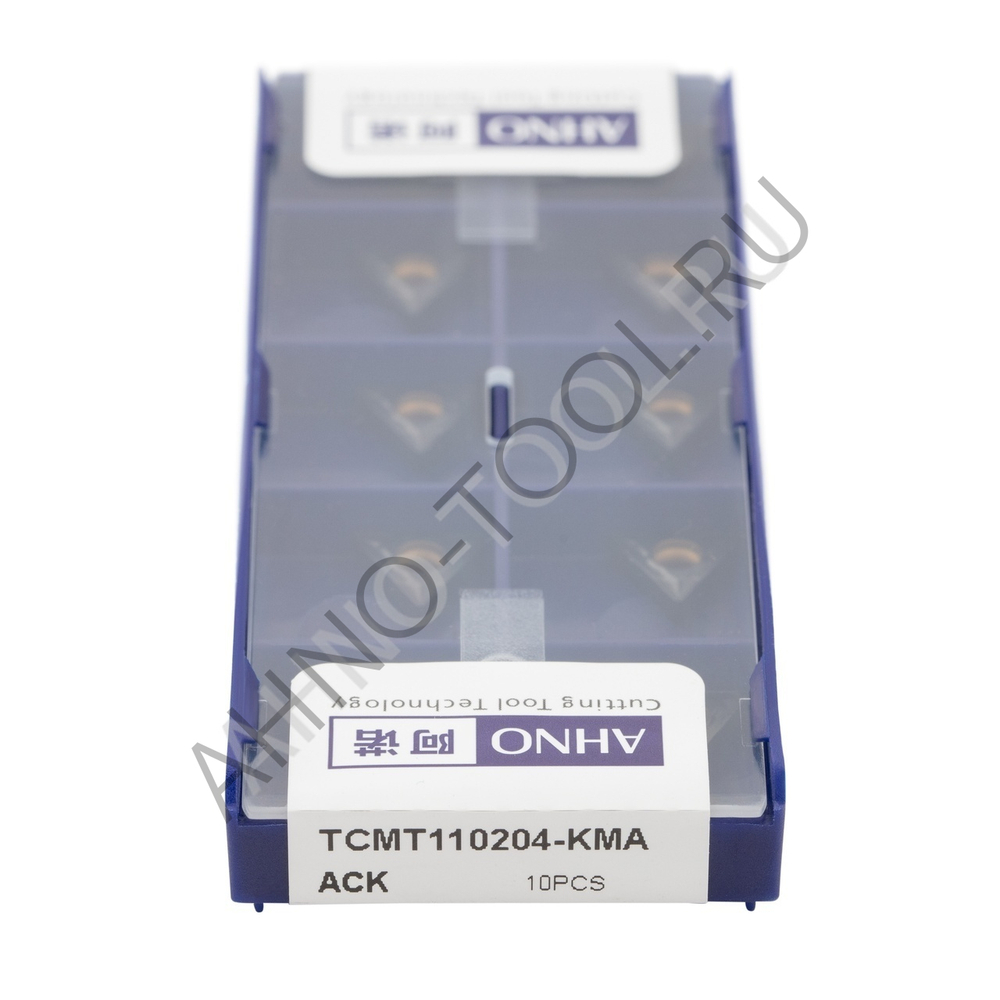 Пластина твердосплавная ISO TCMT110204-KMA ACK10E AHNO по чугуну, чистовая