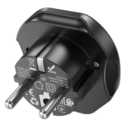 Переходник на евро вилку / Сетевой адаптер универсальный на все типы вилок / Hoco 10А 2500Вт