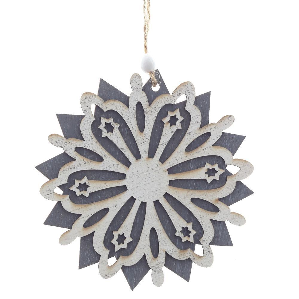 GAEM Украшение новогоднее "Снежинка", L10 W0,5 H11 см, 3в.