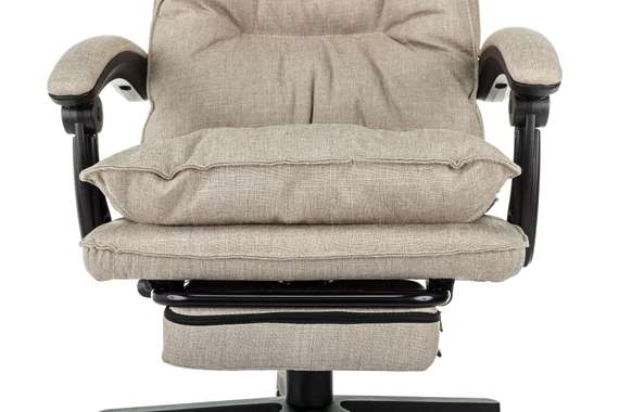 Кресло руководителя Бюрократ CH-820MSG-F бежевый 38-402 крестов. пластик подст.для ног