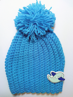 Шапка для малыша (35-40(0-3 мес.) / морская волна / 35-40)