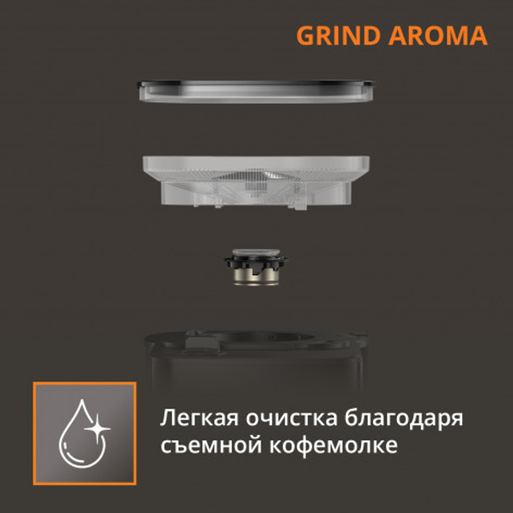 Капельная кофеварка KRUPS Grind Aroma KM832810