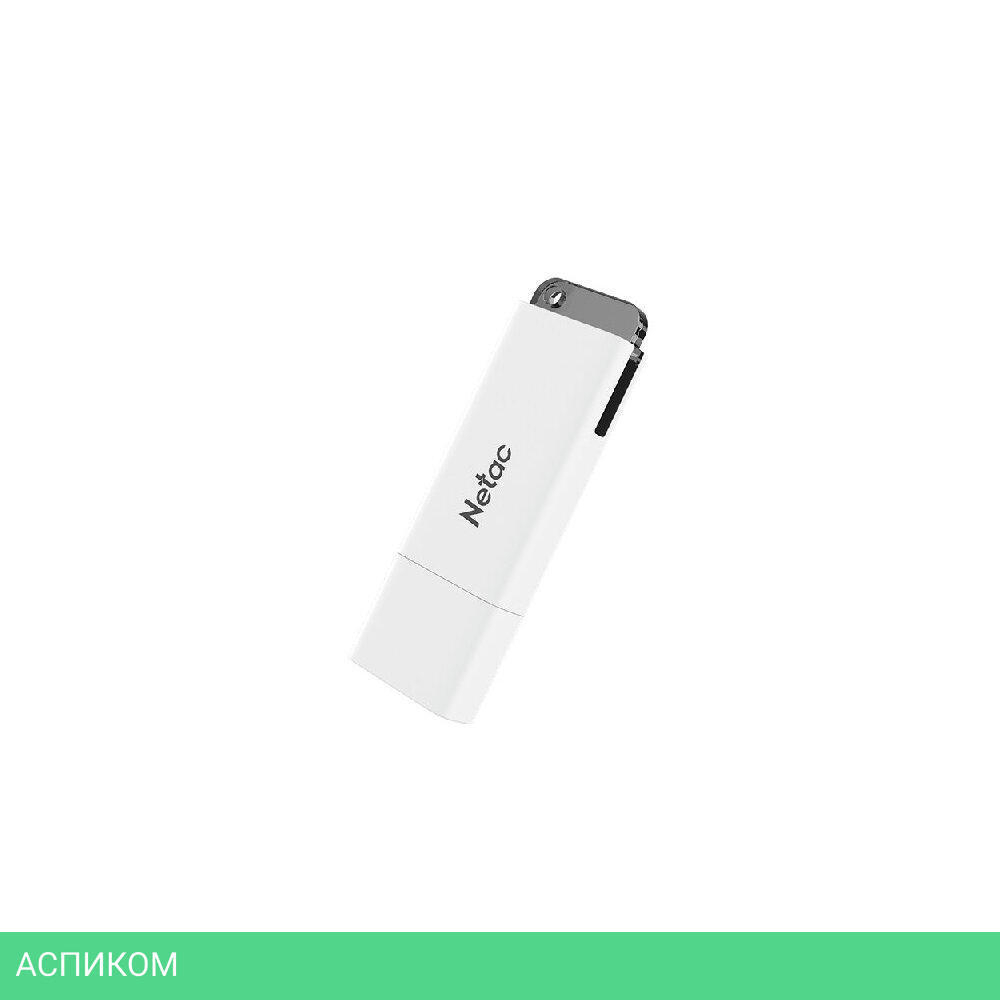 USB Flash-накопитель Netac U185 64Gb белый (NT03U185N-064G-30WH)