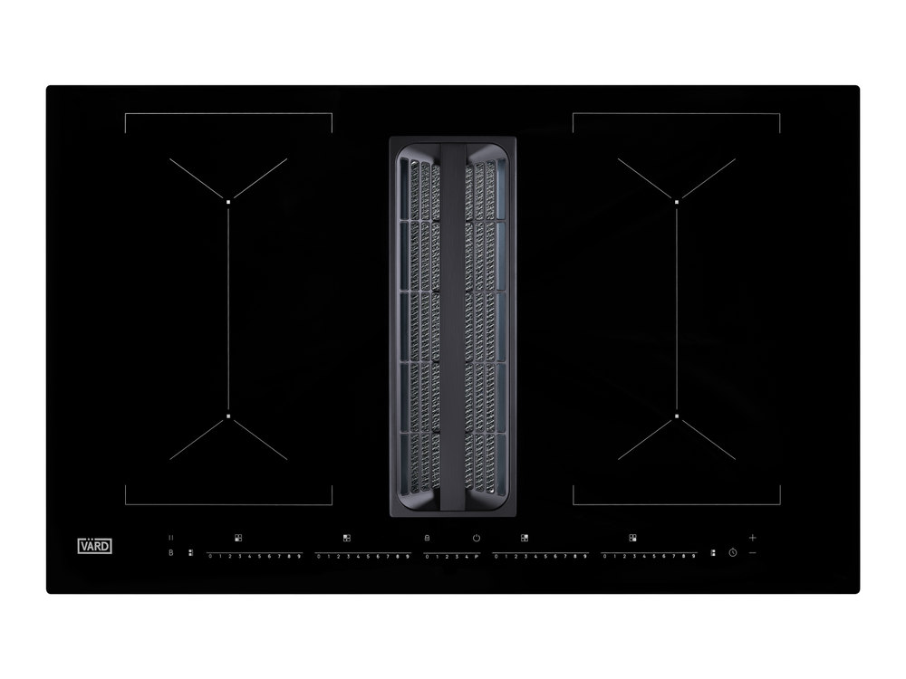 Индукционная варочная панель со встроенной вытяжкой Vard VHH8462B