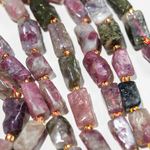 Турмалин натуральный, бочонки с гранями, 10-13*6-8мм