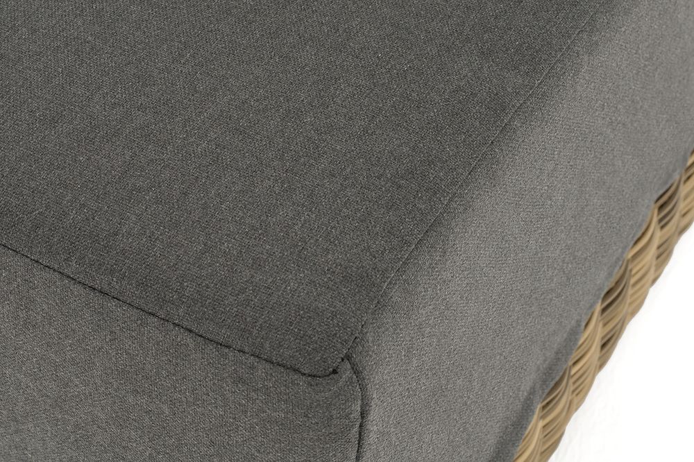 "Капри" модуль диванный прямой с подушками, цвет соломенный