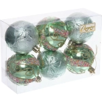 Набор шаров «Шарм» 6 см (в наборе 6 шт), Нежно-зеленый