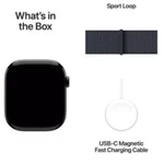 Apple Watch Series 10 42mm Jet Black Aluminum Case with Ink Sport Loop (M/L)