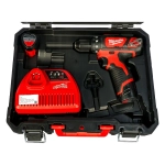 Milwaukee M12 BDD-202C аккумуляторный шуруповерт (2 x 2 Ач, ЗУ) 4933441915