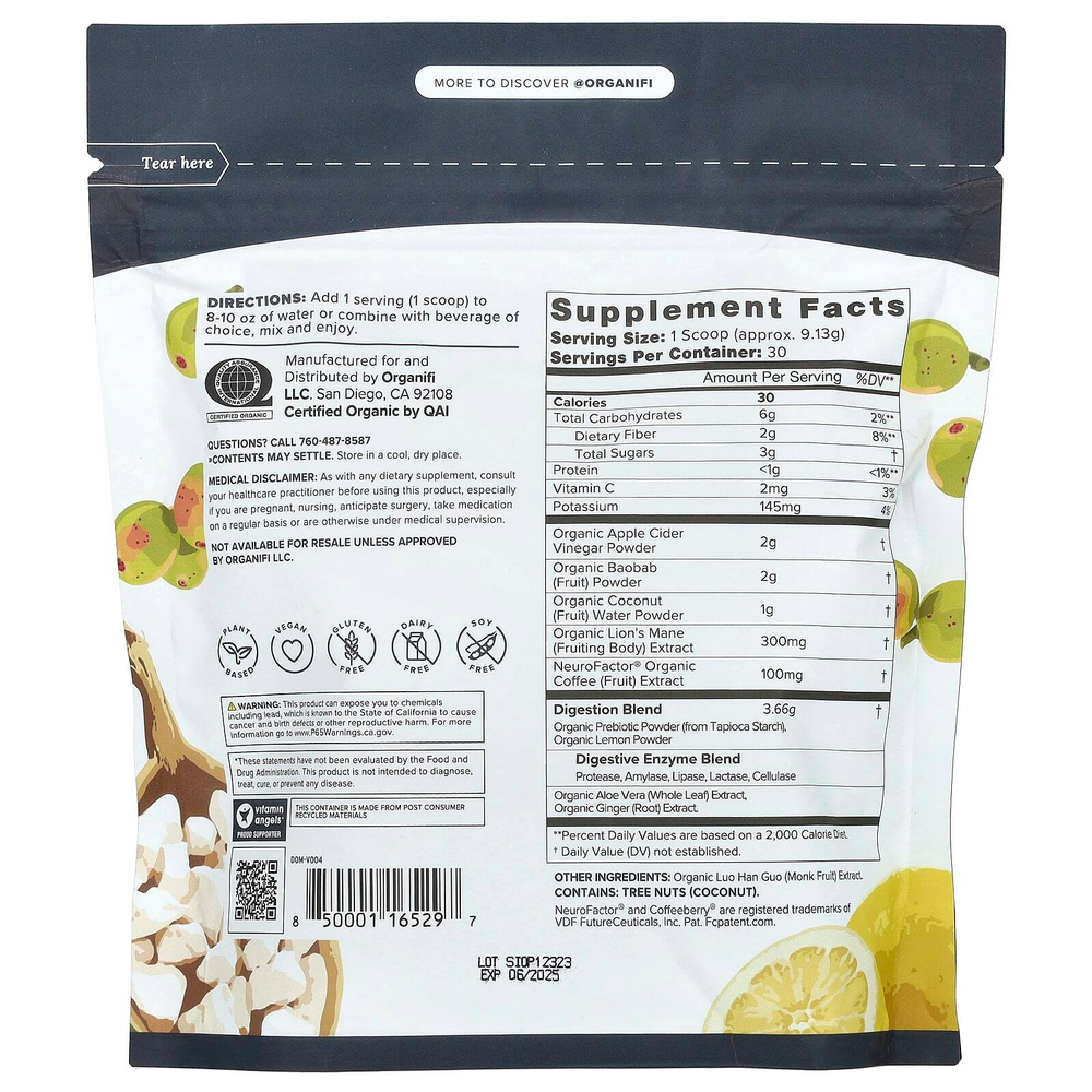 Organifi, Original Pure, 274 г (9,66 унции)