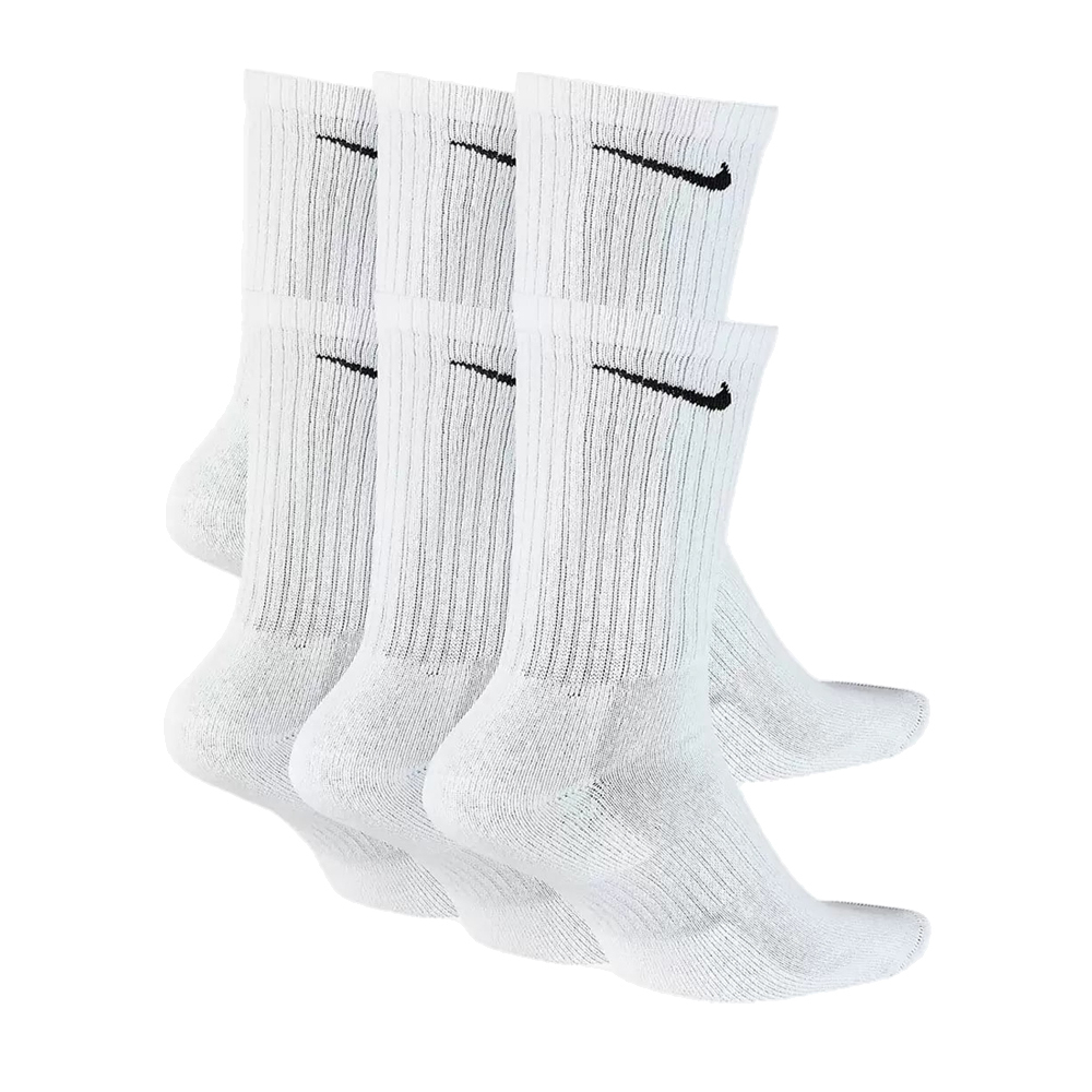 Носки Nike 6-Pack Everyday Cushion Crew White