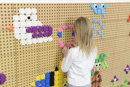 Геометрические колышки, 256 шт (8 цветов) набор 1.