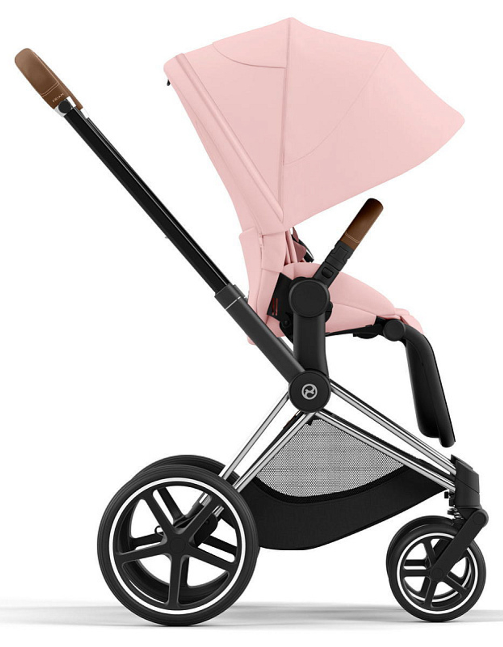Прогулочная коляска Cybex Priam IV Chrome Brown Peach Pink