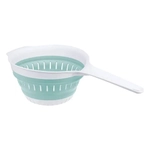 Дуршлаг складной, Флекс с ручкой, Морская волна