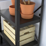 Стеллаж - IKEA BROR, 65х40х110 см, черный, БРУР ИКЕА