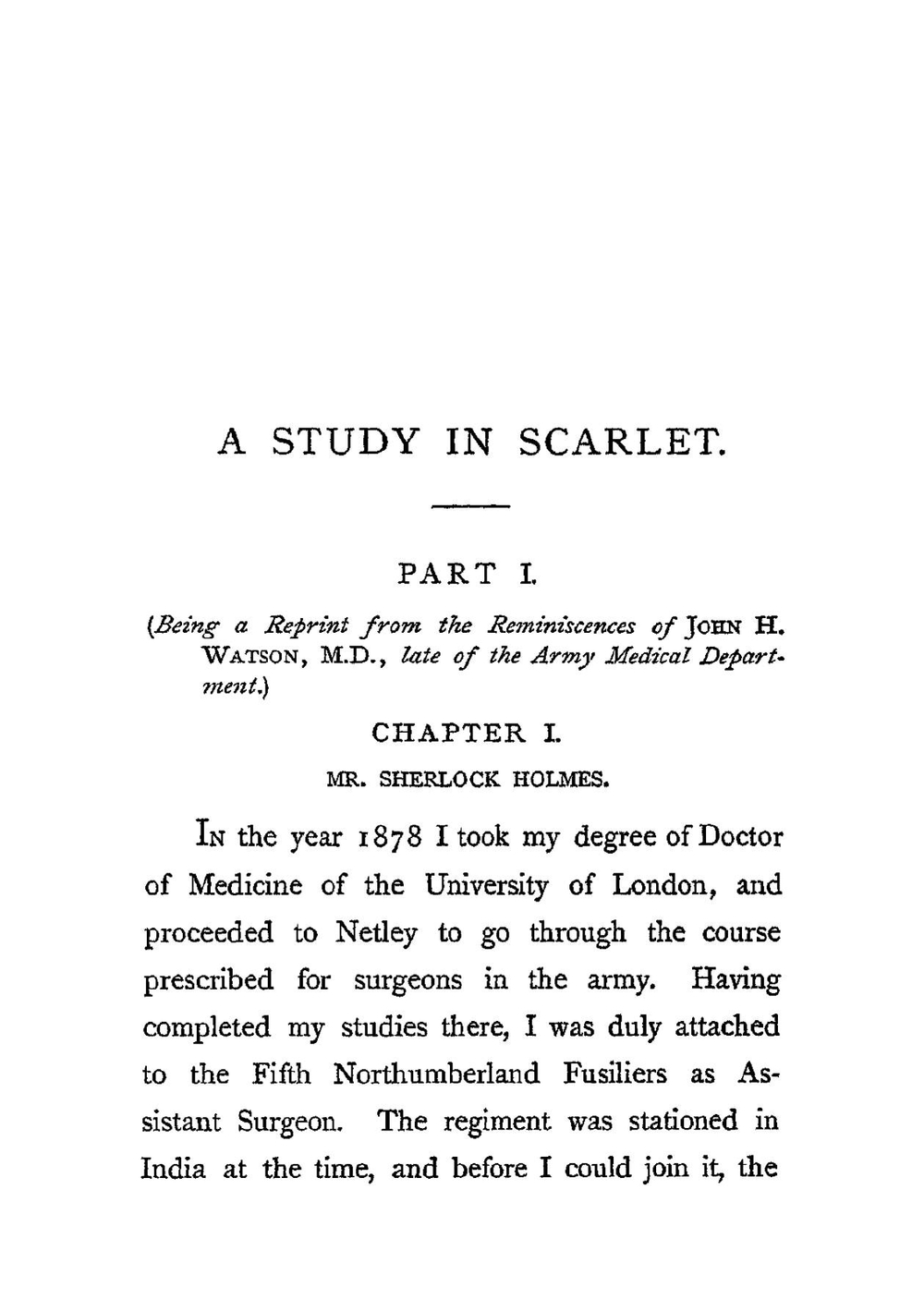 A study in Scarlet | Doyle Arthur Conan