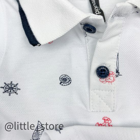 Футболка-поло "Морской бриз" белая