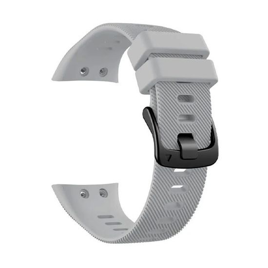 Ремешок для Garmin Forerunner 45 / Garmin SWIM 2 силиконовый (Серый)