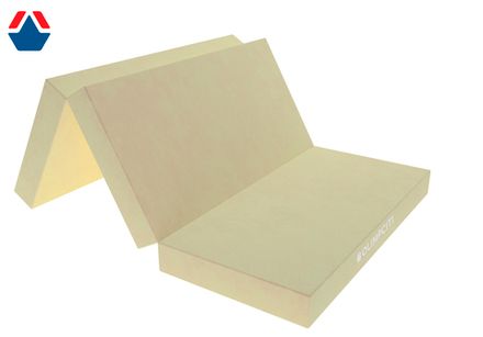 Мат спортивный складной 1000х1500х60 мм  3 сложения (вин.кожа) БЕЖЕВЫЙ