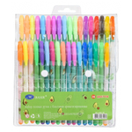 Ручка гелевая, Basir, цветные чернила, серия "Авокадо", ароматизированная с блёстками, 36 шт