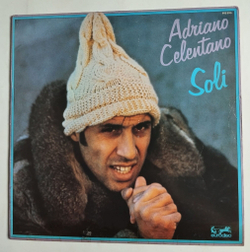 Винтажная виниловая пластинка LP Adriano Celentano Soli (France 1979)