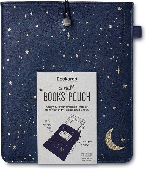 Bookaroo Books &amp; Stuff Pouch - Moon &amp; Stars