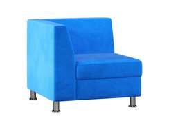 Секция с подлокотником одноместная правая MC-1P.01(R) ткань Velutto 45