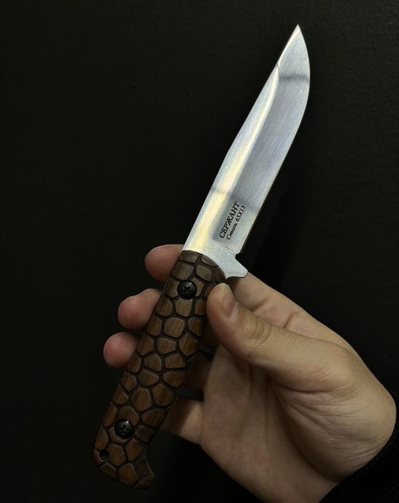 Нож Кизлярский кованый СЕРЖАНТ резная рукоять