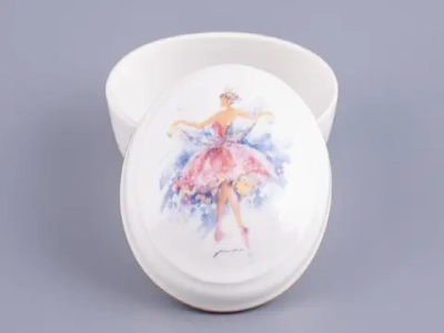 Туалетная коробочка форма Овальная рисунок Принцесса Аврора арт. 80.86402.00.1