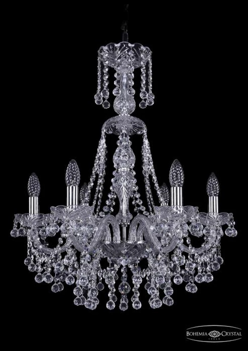 Подвесная люстра Bohemia Ivele 1409/6/195/XL-68/Ni