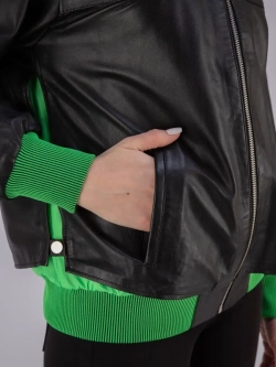 Куртка женская из натуральной кожи оверсайз Турция