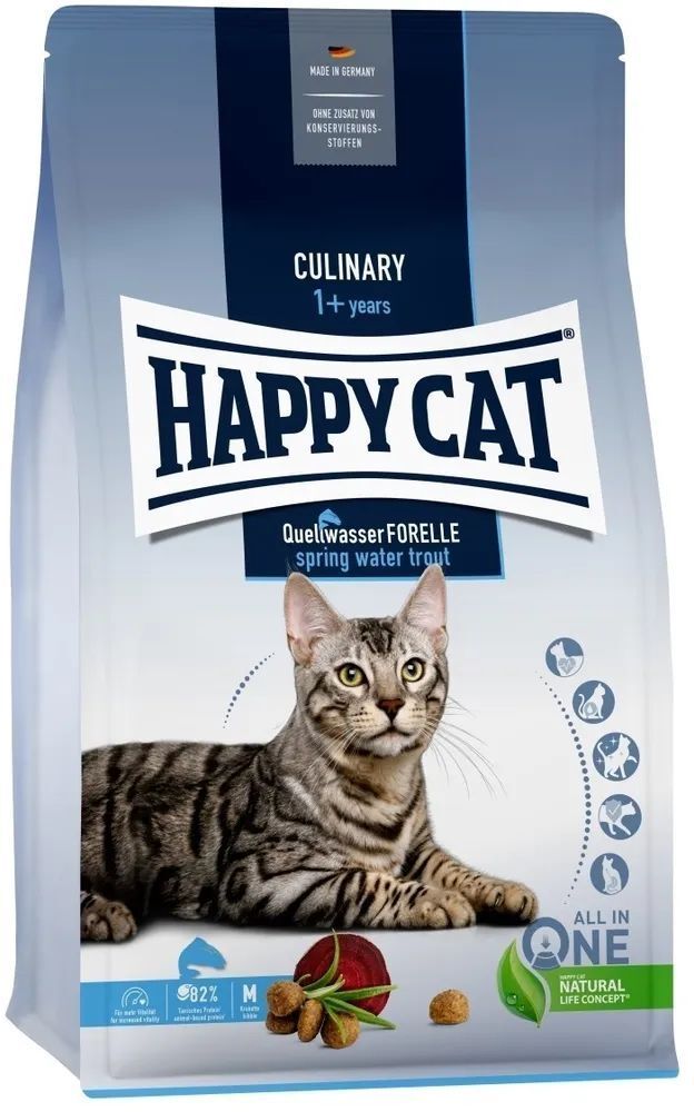 Сухой корм Happy Cat Culinary Adult Родниковая форель для взрослых кошек всех пород 300 г