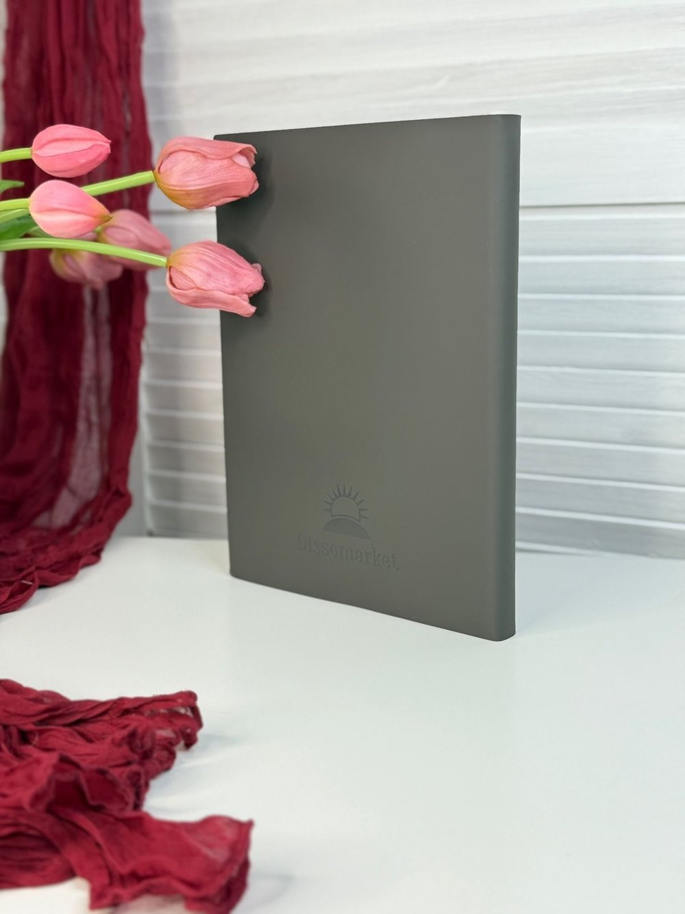 Блокнот А4 200л. (400страниц) без разлиновки Графитовый (К44-905A)