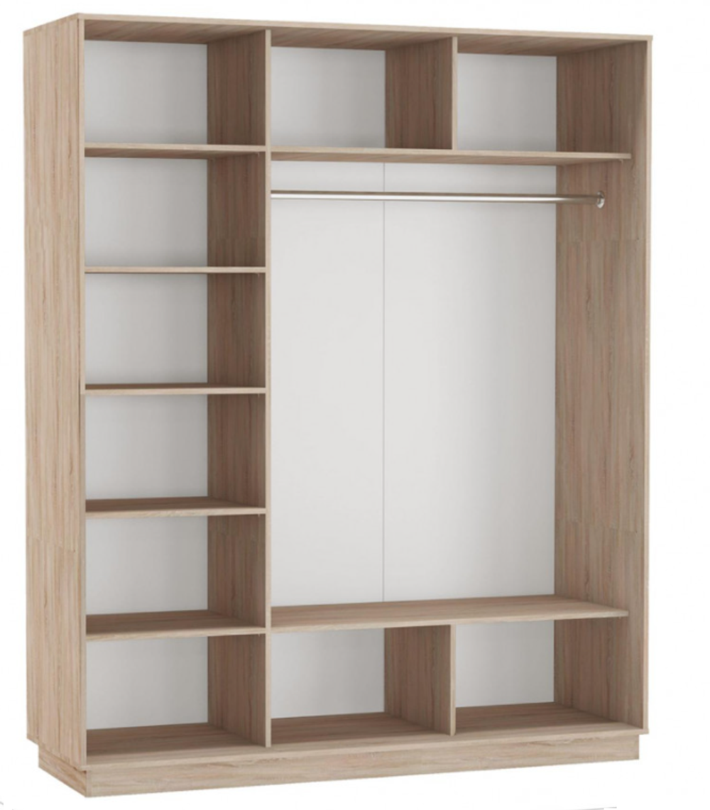 Шкаф-купе "Экспресс Экспенс Трио" (бетон) 2200х2100, МК Е1