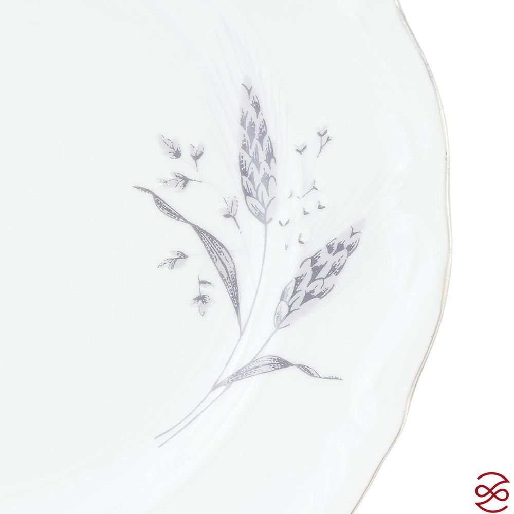 Набор плоских тарелок 19 см Repast Серебряные колосья (6 шт)