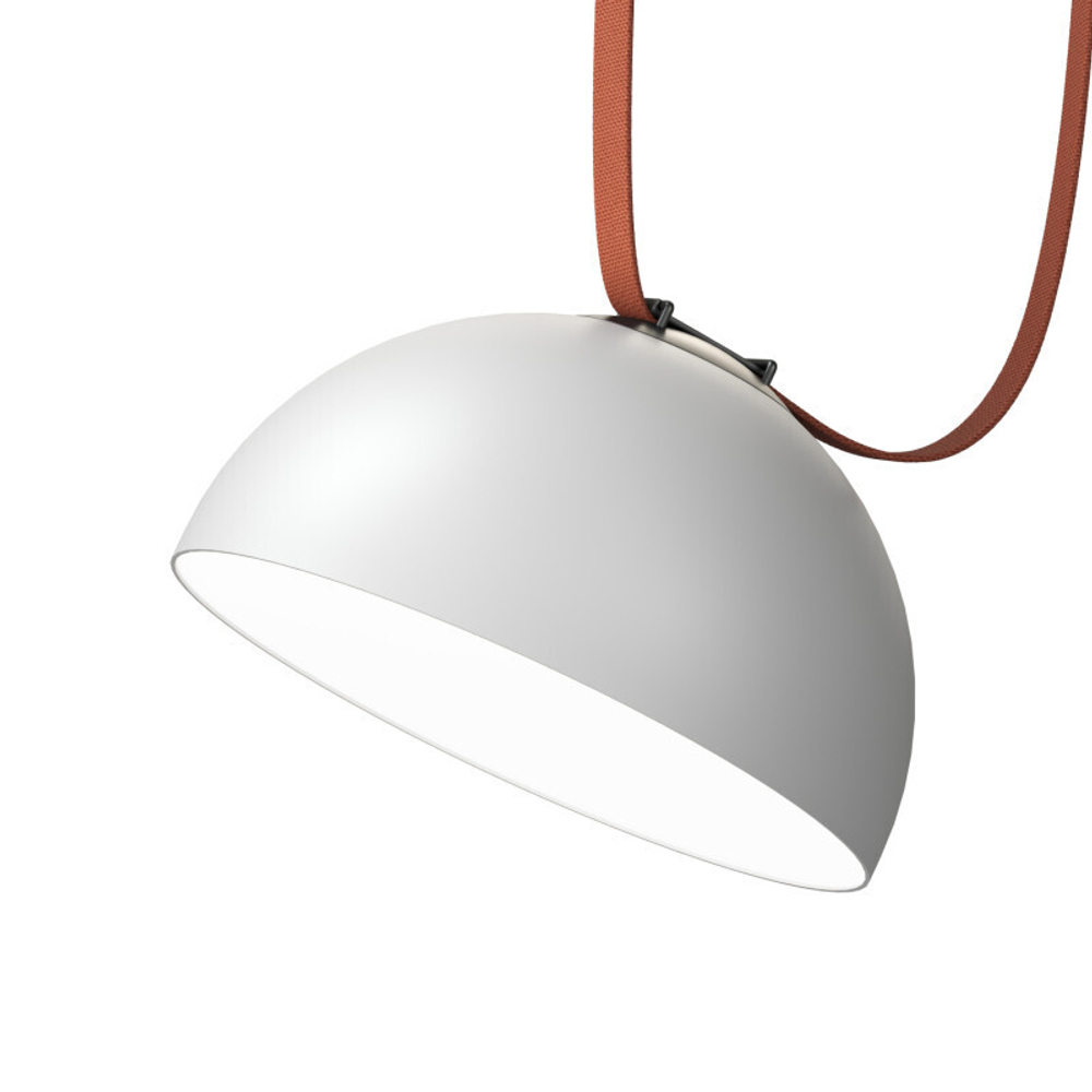 DK5562-WH+BK Cветильник для трека-ремня Belty, серия Flow со светодиодом, D300*H171мм, 48V DC, 28W, RA90, 120°, 4000K, IP20, белый с черным, алюминий