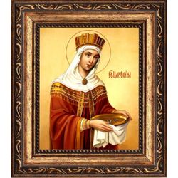 Елена Святая царица. Обретение Честного Креста и гвоздей. Икона на холсте