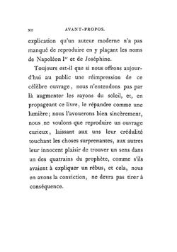 Les propheties de M. Michel Nostradamus | Michel de Nostradamus
