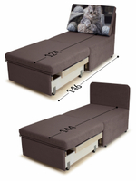 Кресло-кровать "Миник" 70 см, купон Котенок в клубках