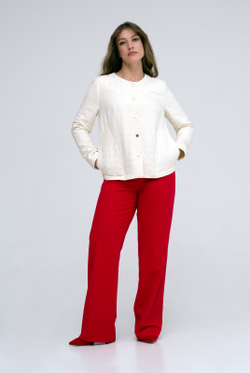 Жакет женский 4446ВП, бел.клетка #485БеК044446ВП