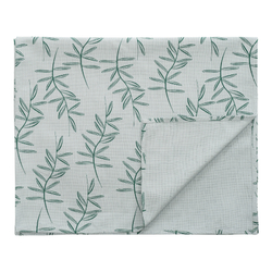 Дорожка на стол из хлопка с графичным принтом Папоротник Russian North 45х150 Tkano