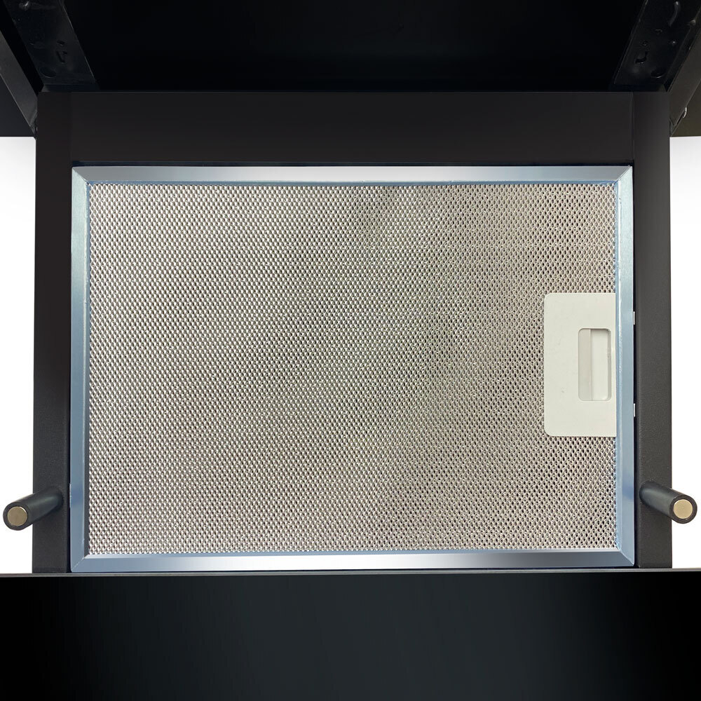 Вытяжка наклонная Ginzzu HKH-213 черное стекло 650м3/час, сенсорное управление, пульт